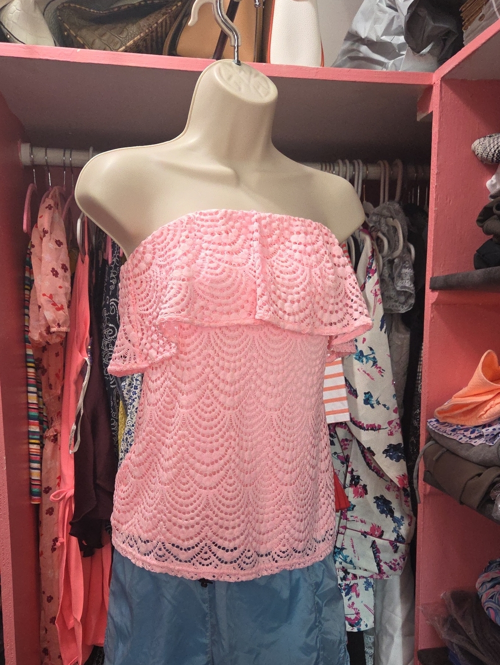 Lilly Pulitzer Tube Top Ruffle Camisole S